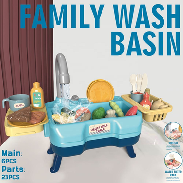 Kids Pretend Circulation Pumping Water Wash Basin